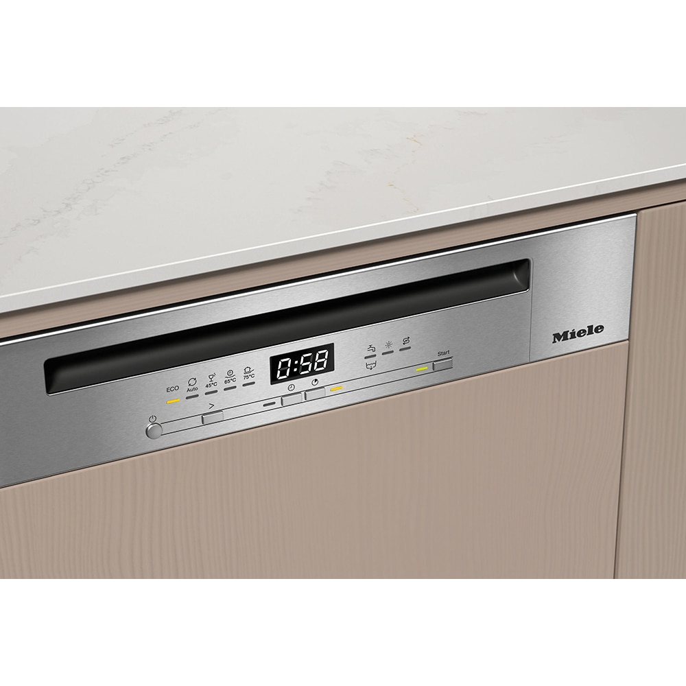 Masina de spalat vase semi-incorporabila MIELE G 5811 SCi ED Active Plus, 14 seturi, 5 programe, Clasa A, panou comanda inox