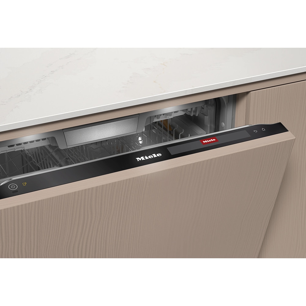 Masina de spalat vase incorporabila MIELE G 7980 SCVi AutoDos K2O, 14 seturi, 5 programe, 60 cm, Clasa A, panou comanda negru