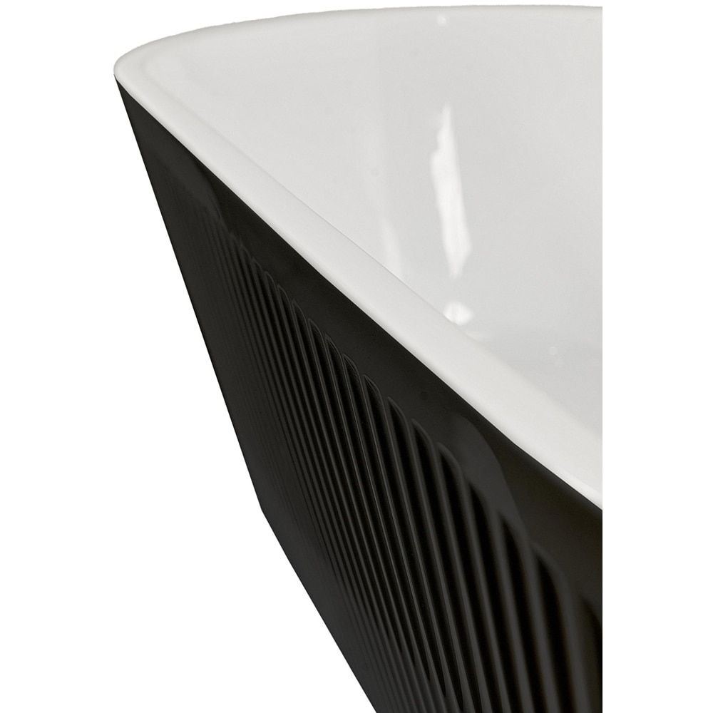 Cada baie freestanding SANOTECHNIK Tivoli, acril, 170 x 75 x 58 cm, negru