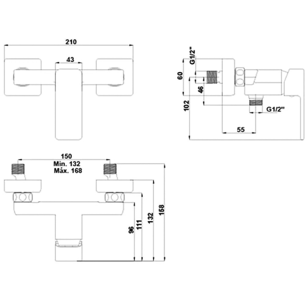 Baterie dus GALA Cubo 3987400, metal, argintiu