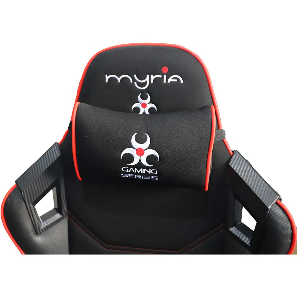 Scaun Gaming MYRIA MG7421, negru-rosu