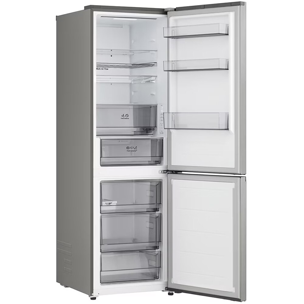 Combina frigorifica LG GBBS312CPY, No Frost, 333 l, H 186 cm, Clasa C, ThinQ, argintiu