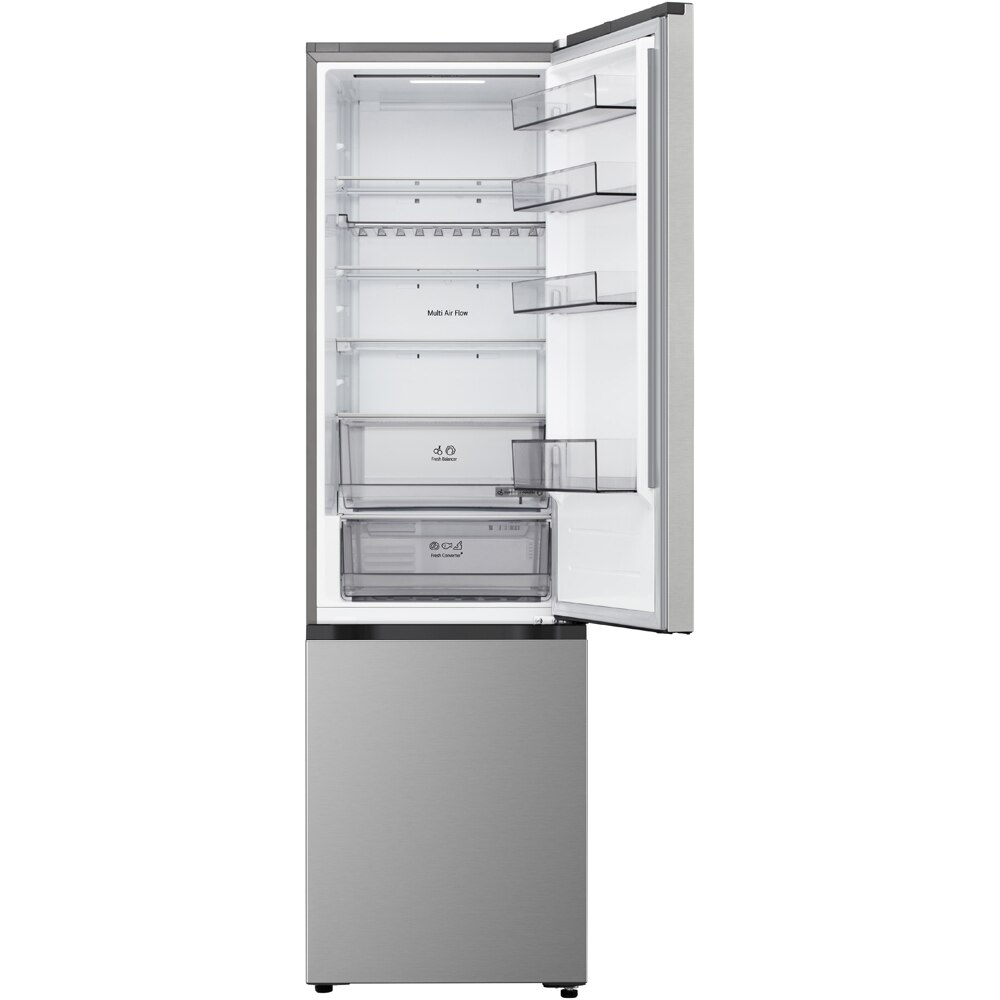 Combina frigorifica LG GBBS322APY, No Frost, 375 l, H 203 cm, Clasa A, ThinQ, argintiu
