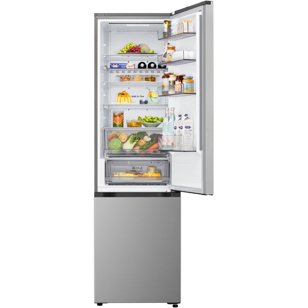 Combina frigorifica LG GBBS322APY, No Frost, 375 l, H 203 cm, Clasa A, ThinQ, argintiu