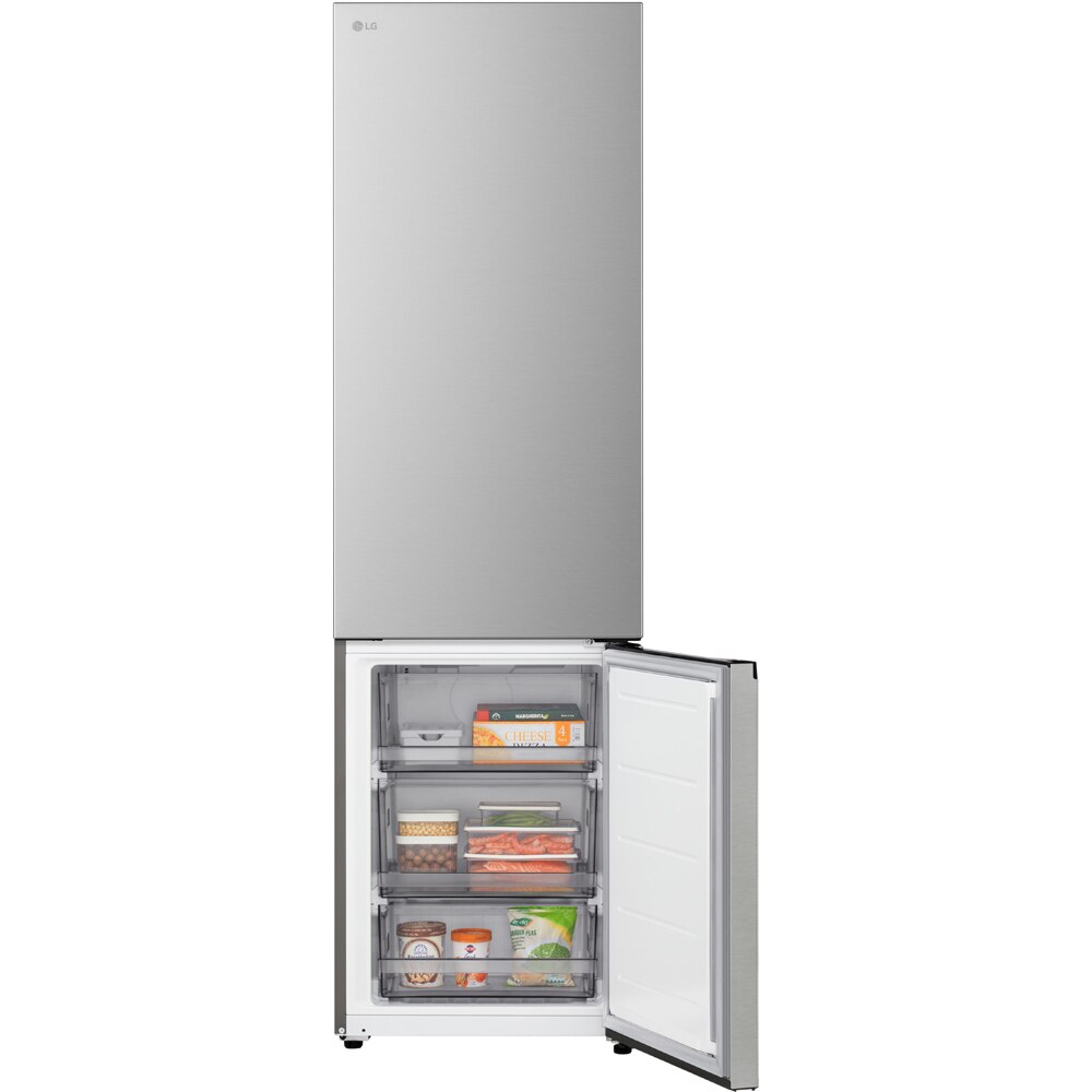 Combina frigorifica LG GBBS322APY, No Frost, 375 l, H 203 cm, Clasa A, ThinQ, argintiu