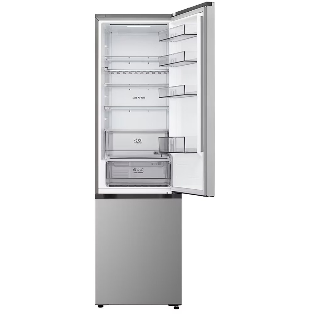 Combina frigorifica LG GBBS322CPY, No Frost, 375 l, H 203 cm, Clasa C, ThinQ, argintiu