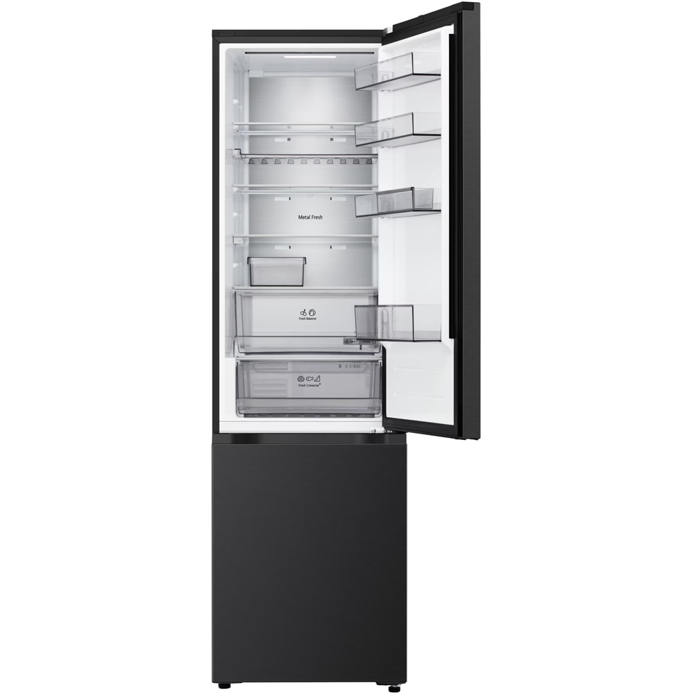 Combina frigorifica LG GBBS524CEV, No Frost, 375 l, H 203 cm, Clasa C, ThinQ, negru