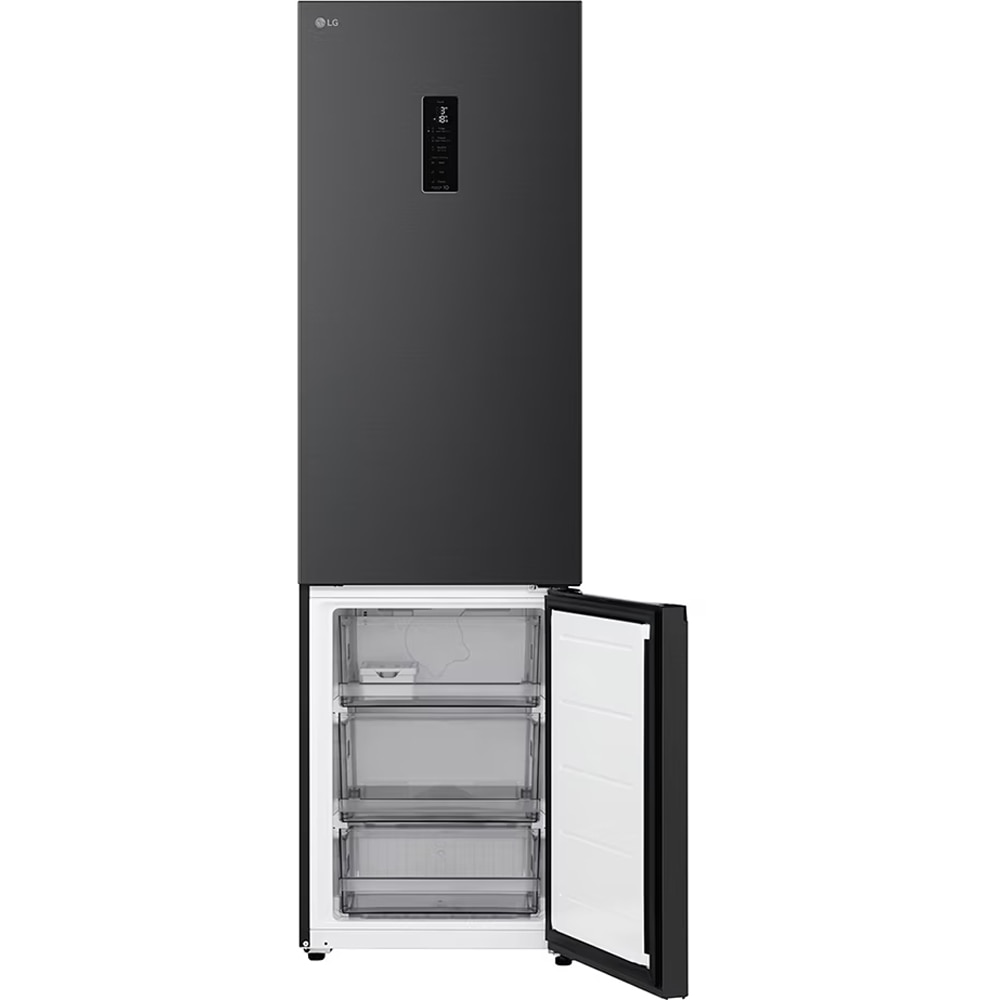 Combina frigorifica LG GBBS525CEV, No Frost, 375 l, H 203 cm, Clasa C, ThinQ, negru