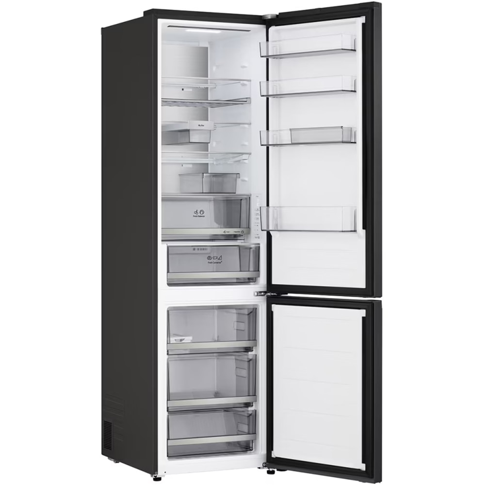 Combina frigorifica LG GBBS726AEV, No Frost, 375 l, H 203 cm, Clasa A, ThinQ, negru