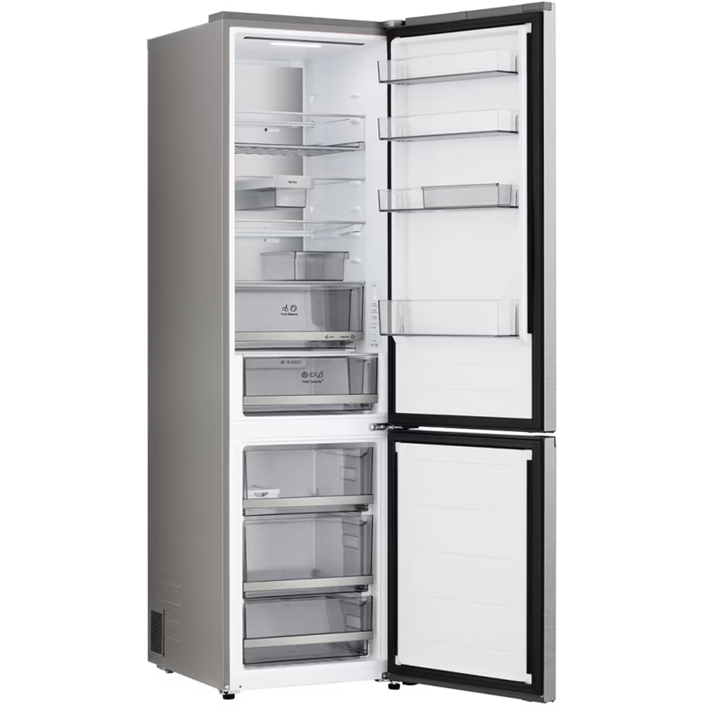 Combina frigorifica LG GBBS726AMB, No Frost, 375 l, H 203 cm, Clasa A, ThinQ, argintiu