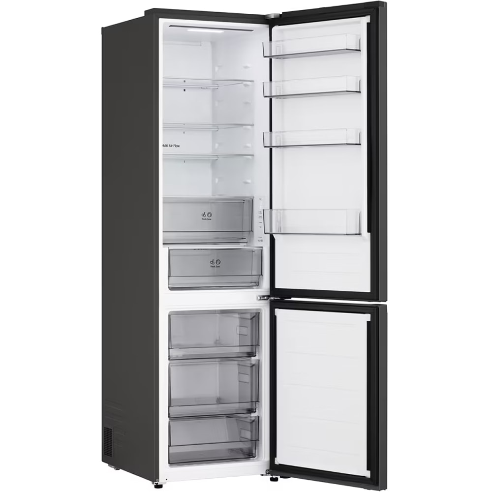 Combina frigorifica LG GBBSJ20EEP, No Frost, 375 l, H 203 cm, Clasa E, ThinQ, negru