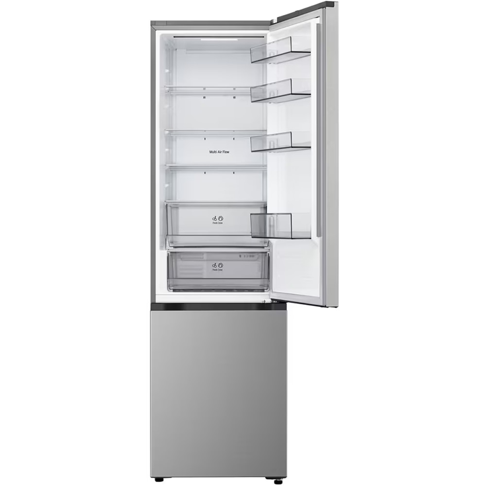 Combina frigorifica LG GBBSJ21DPY, No Frost, 375 l, H 203 cm, Clasa D, ThinQ, argintiu