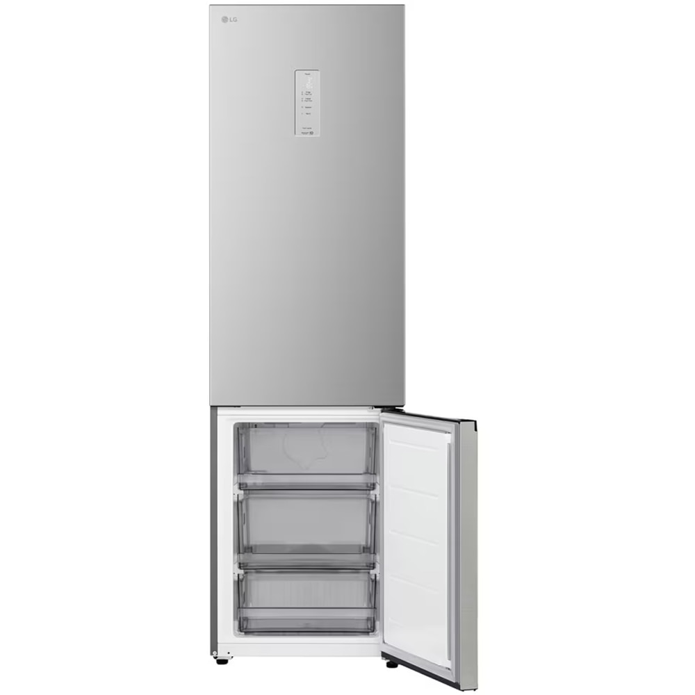 Combina frigorifica LG GBBSJ21DPY, No Frost, 375 l, H 203 cm, Clasa D, ThinQ, argintiu