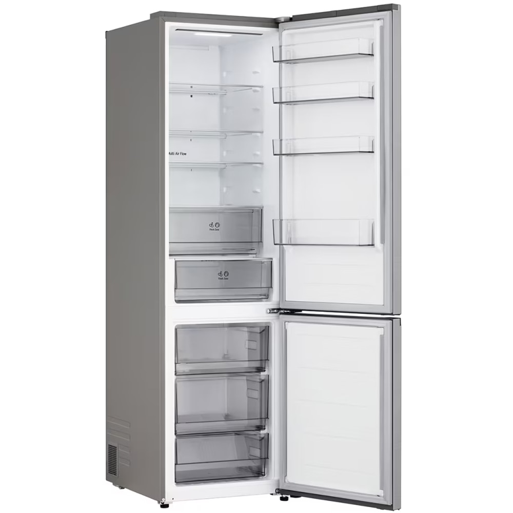 Combina frigorifica LG GBBSJ21DPY, No Frost, 375 l, H 203 cm, Clasa D, ThinQ, argintiu