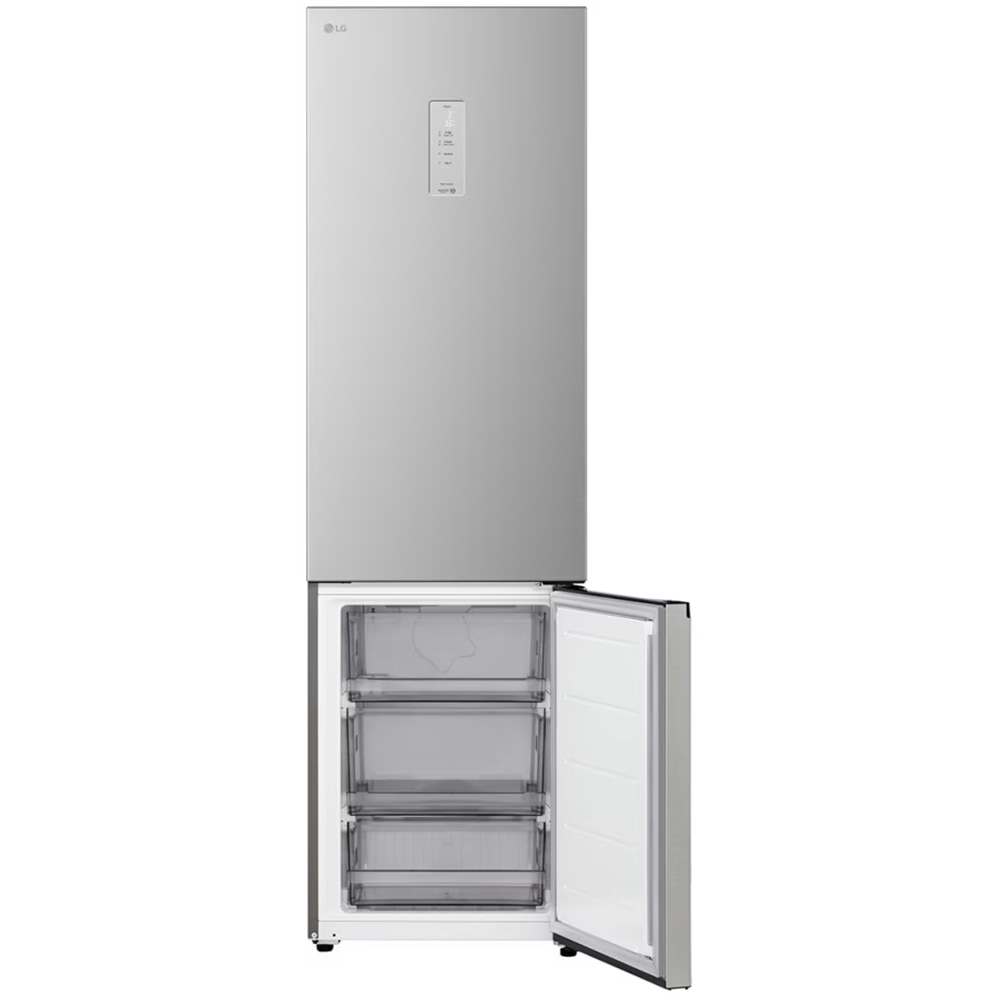 Combina frigorifica LG GBBSJ21EPY, No Frost, 375 l, H 203 cm, Clasa E, ThinQ, argintiu