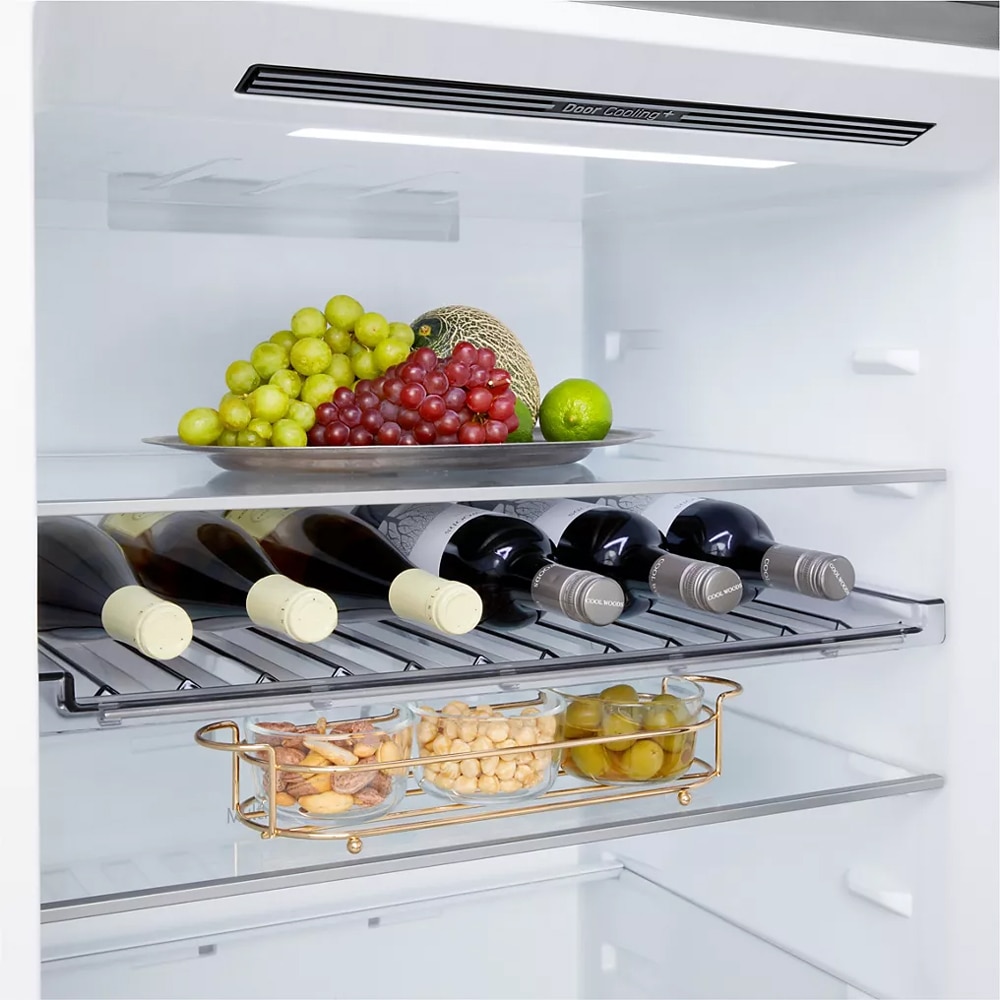 Combina frigorifica LG GBBW322DPY, No Frost, 465 l, H 203 cm, Clasa D, ThinQ, argintiu