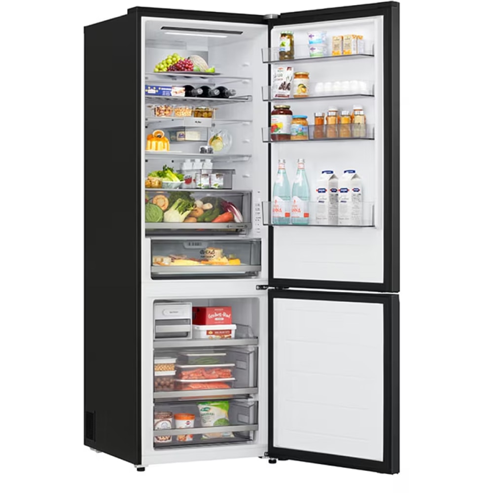 Combina frigorifica LG GBBW726DEV, No Frost, 465 l, H 203 cm, Clasa D, ThinQ, negru