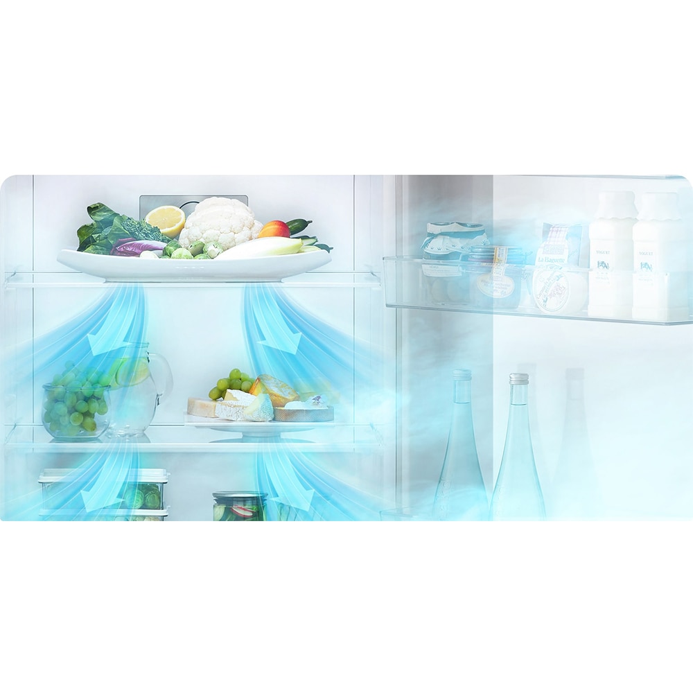 Combina frigorifica LG GBV7280AEV, No Frost, 387 l, H 203 cm, Clasa A, negru