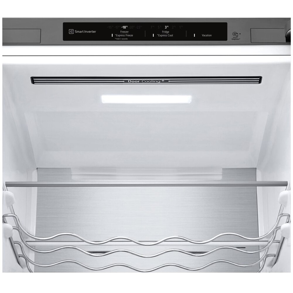 Combina frigorifica LG GBV7280AMB, No Frost, 387 l, H 203 cm, Clasa A, argintiu