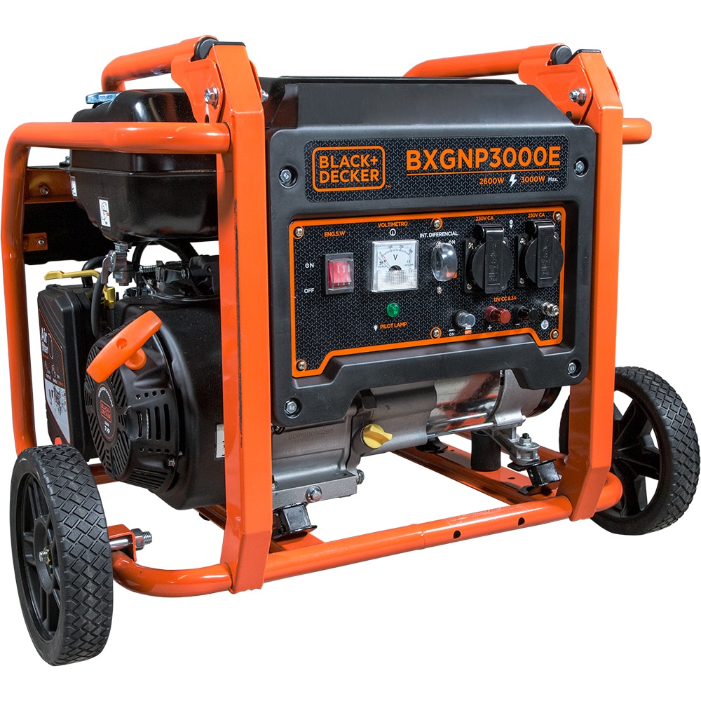 Generator electric BLACK+DECKER BXGNP3000E, 3000W, 4 timpi, benzina, autonomie 11h