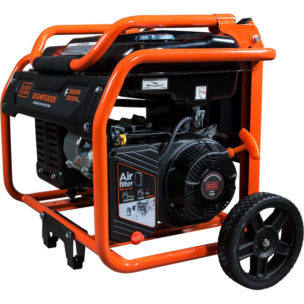 Generator electric BLACK+DECKER BXGNP3000E, 3000W, 4 timpi, benzina, autonomie 11h