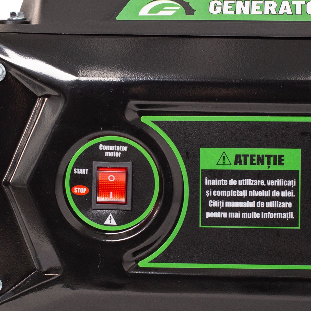 Generator electric GREENFIELD G-EC3100, 2300W, 4 timpi, benzina, autonomie 15h