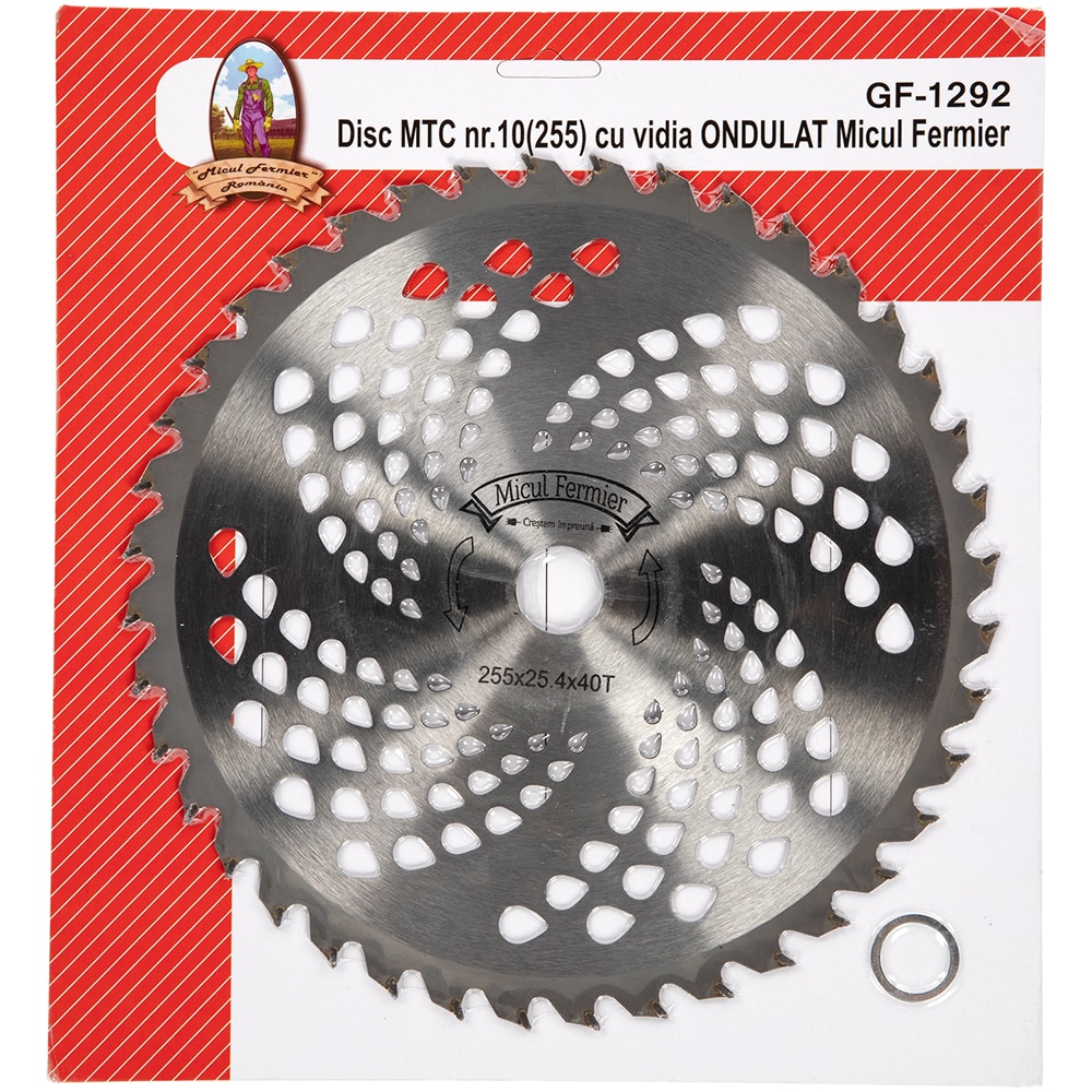 Disc motocoasa MICUL FERMIER GF-1292,otel, 255mm