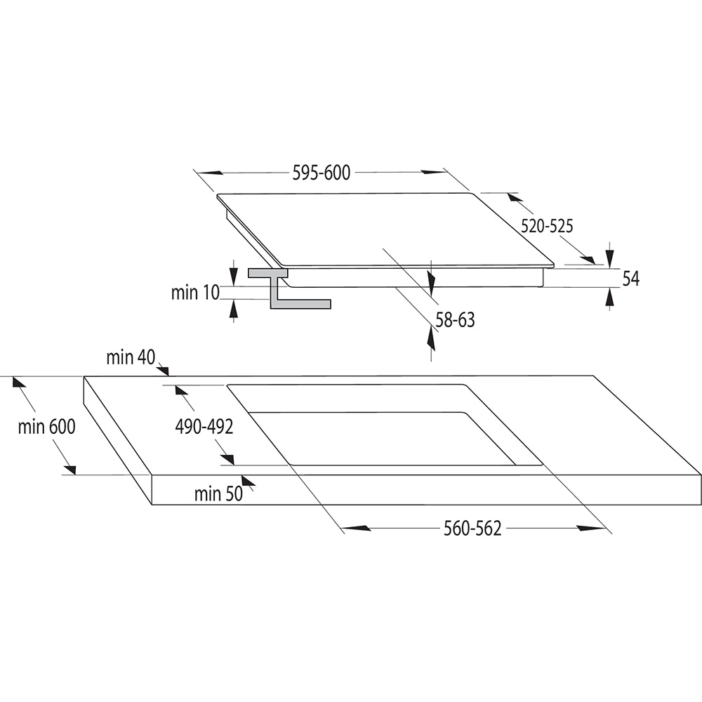 Plita incorporabila GORENJE GI6401WSC, Inductie, 4 arzatoare, Touch Control, alb