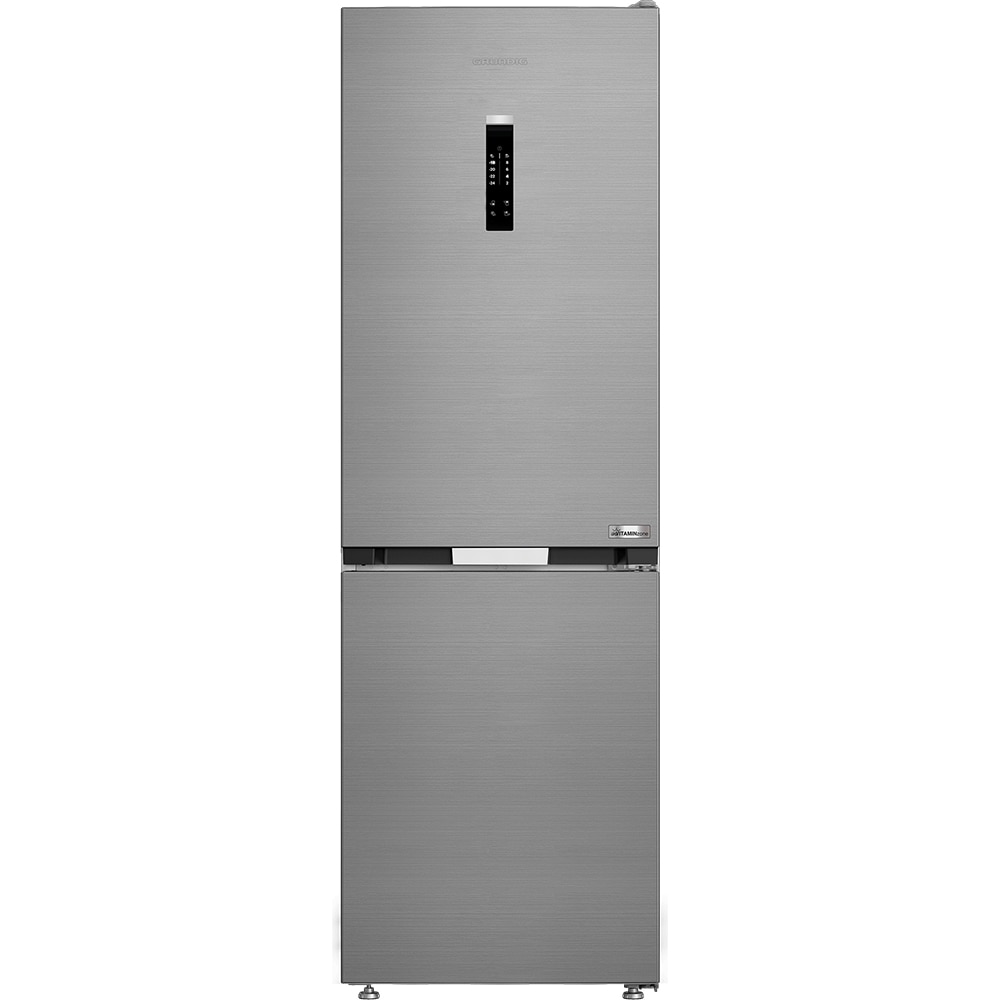 Combina frigorifica GRUNDIG GKPN46821X, No Frost, 316 l, H 186 cm, Clasa E, argintiu