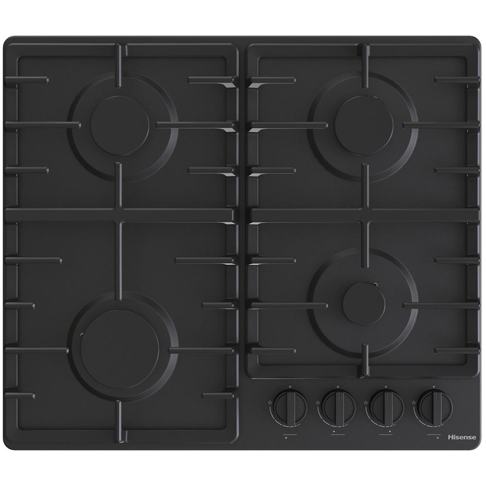 Plita incorporabila HISENSE GM643BHF, Gaz, 4 arzatoare, negru mat