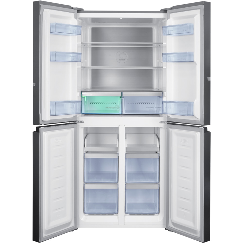 Side by Side BEKO GNO46624MXPN, No Frost, 466 l, H 180 cm, Clasa C, argintiu