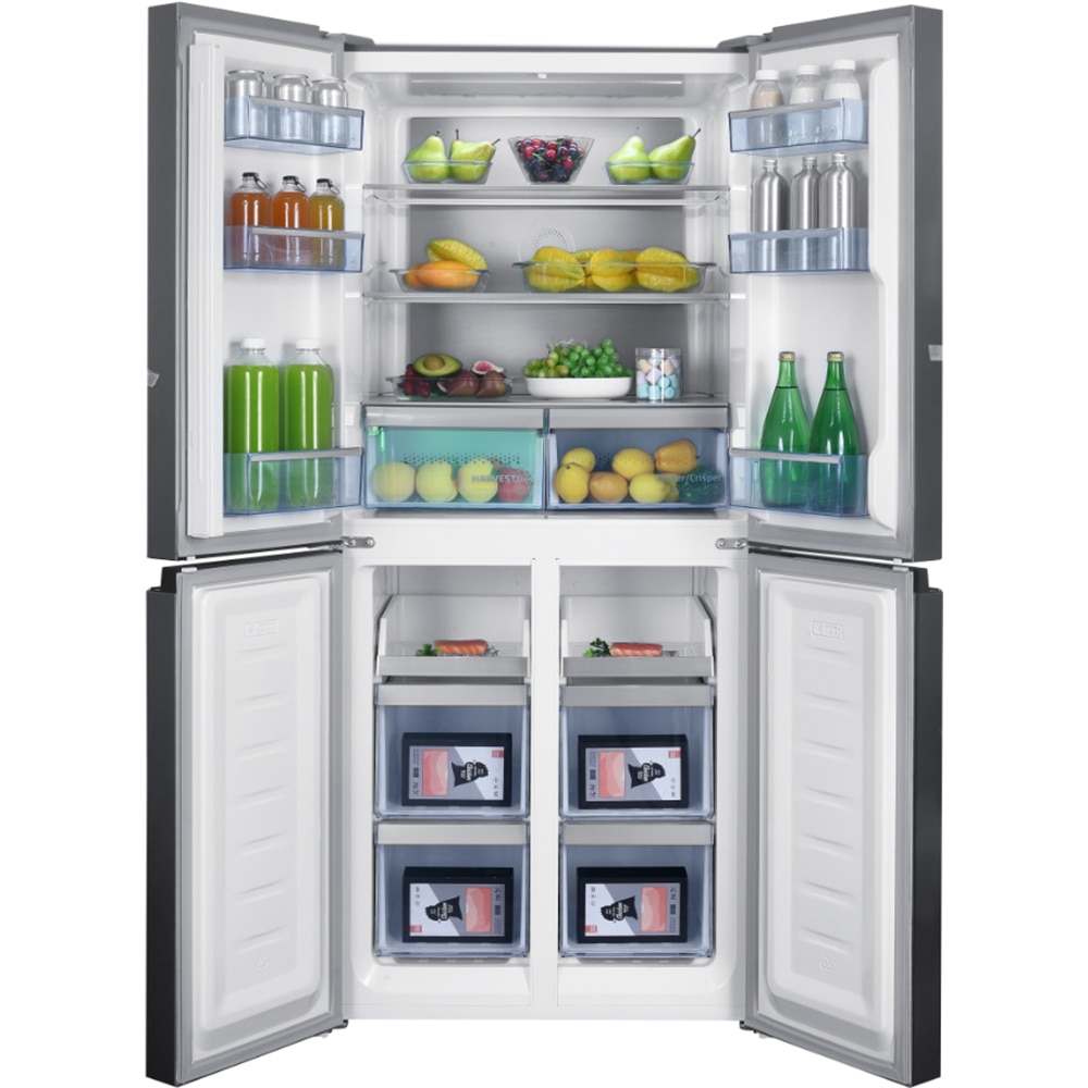 Side by Side BEKO GNO46624MXPN, No Frost, 466 l, H 180 cm, Clasa C, argintiu