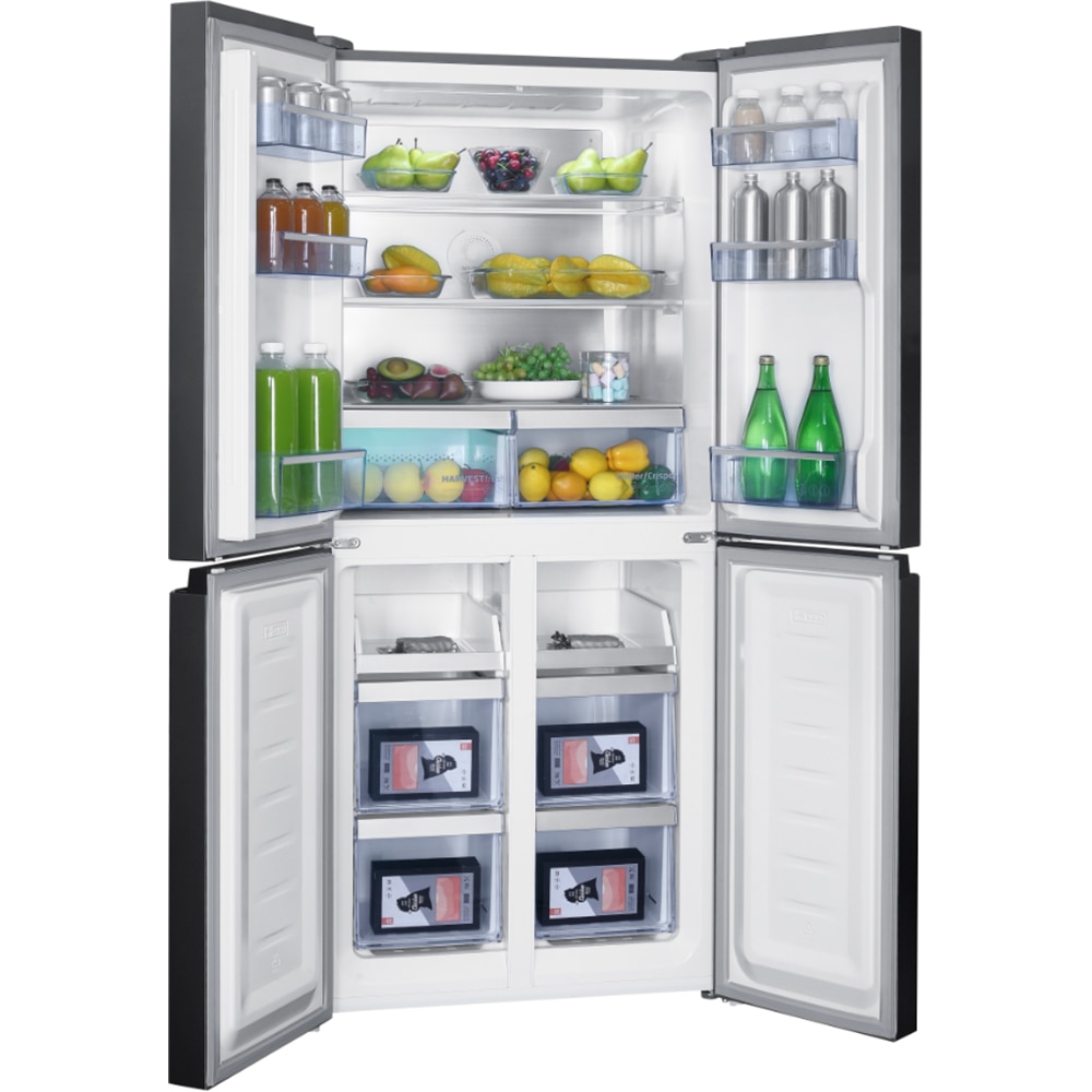 Side by Side BEKO GNO46624MXPN, No Frost, 466 l, H 180 cm, Clasa C, argintiu