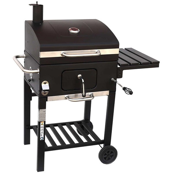 Gratar carbune LANDMANN Grill Chef Comfort Basic 11528, 53 x 42 cm, 2 suprafete, 2 role, negru