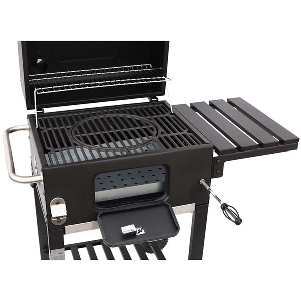Gratar carbune LANDMANN Grill Chef Comfort Basic 11528, 53 x 42 cm, 2 suprafete, 2 role, negru