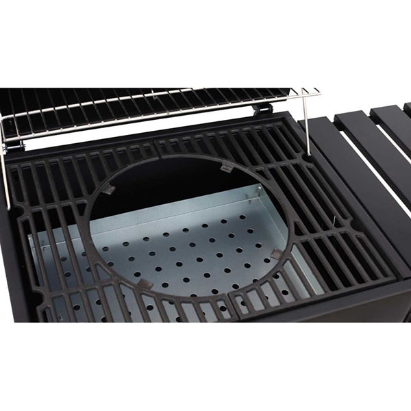 Gratar carbune LANDMANN Grill Chef Comfort Basic 11528, 53 x 42 cm, 2 suprafete, 2 role, negru