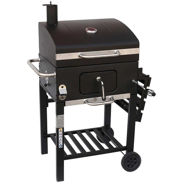 Gratar carbune LANDMANN Grill Chef Comfort Basic 11528, 53 x 42 cm, 2 suprafete, 2 role, negru
