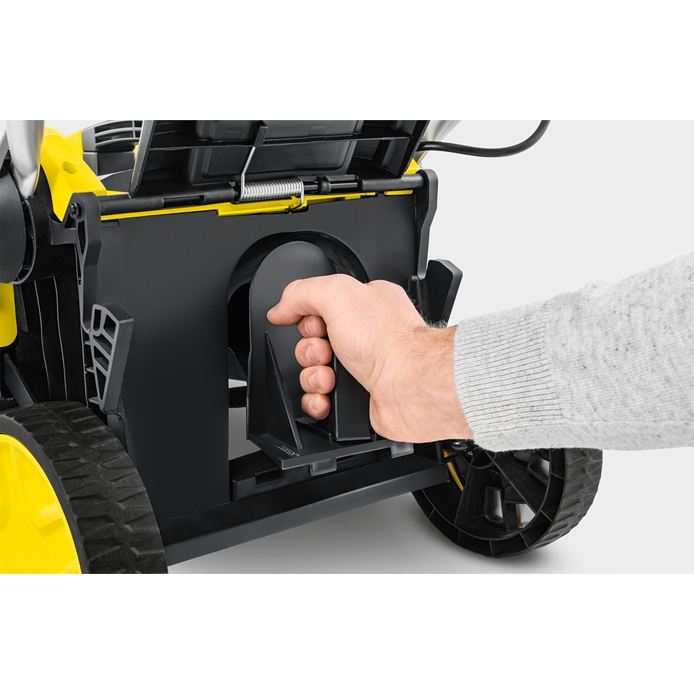 Masina de tuns iarba pe acumulator KARCHER LMO 18-36, Electrica, latime taiere 36 cm, cos 45L, fara acumulator, galben