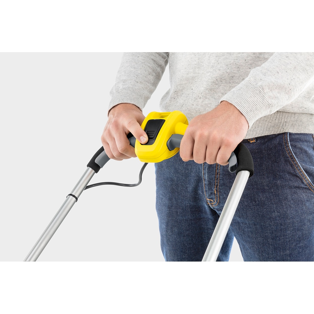 Masina de tuns iarba pe acumulator KARCHER LMO 18-36, Electrica, latime taiere 36 cm, cos 45L, fara acumulator, galben