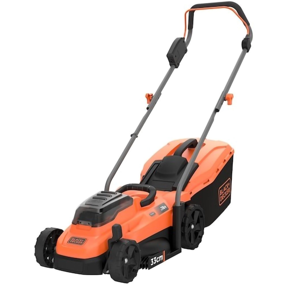 Masina de tuns iarba BLACK&DECKER BCMW3318L2, latime taiere 33 cm, cos 35L, portocaliu-negru