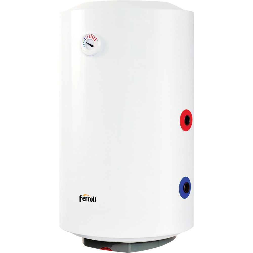 Boiler termoelectric FERROLI Power Termo 120 GRN1YW0A, serpentina dreapta, 120l, 1500W, alb