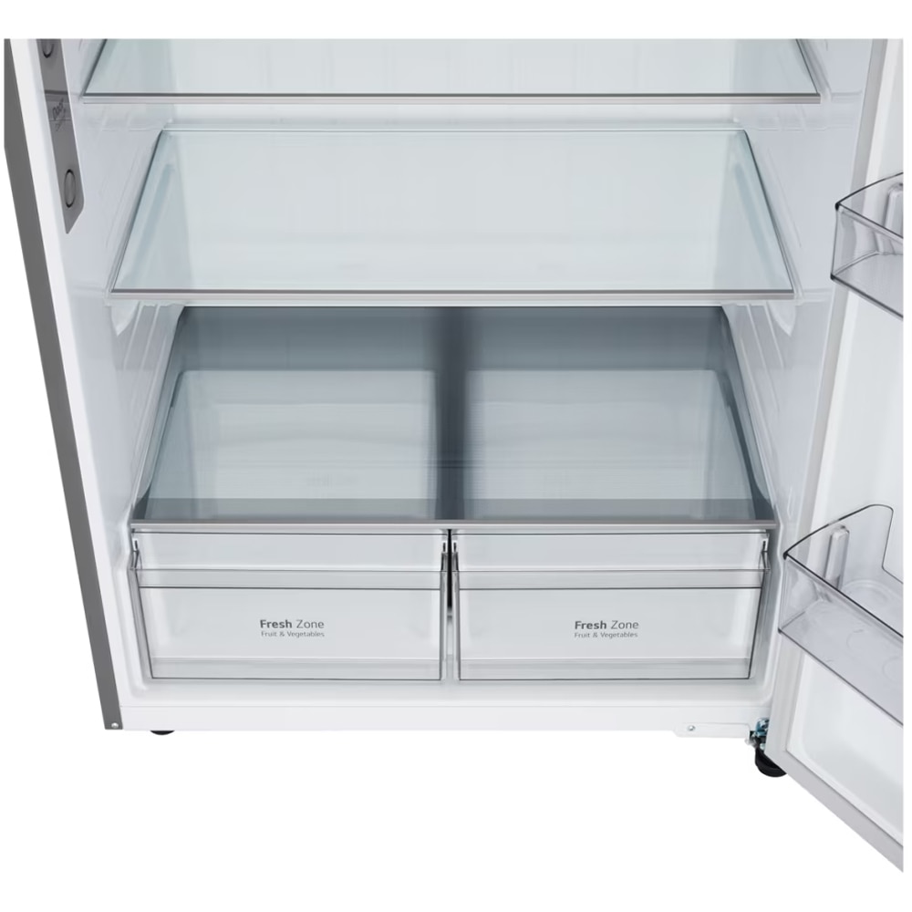 Frigider cu doua usi LG GTFV61PYBQD, No Frost, 609 l, H 186 cm, Clasa E, ThinQ, argintiu