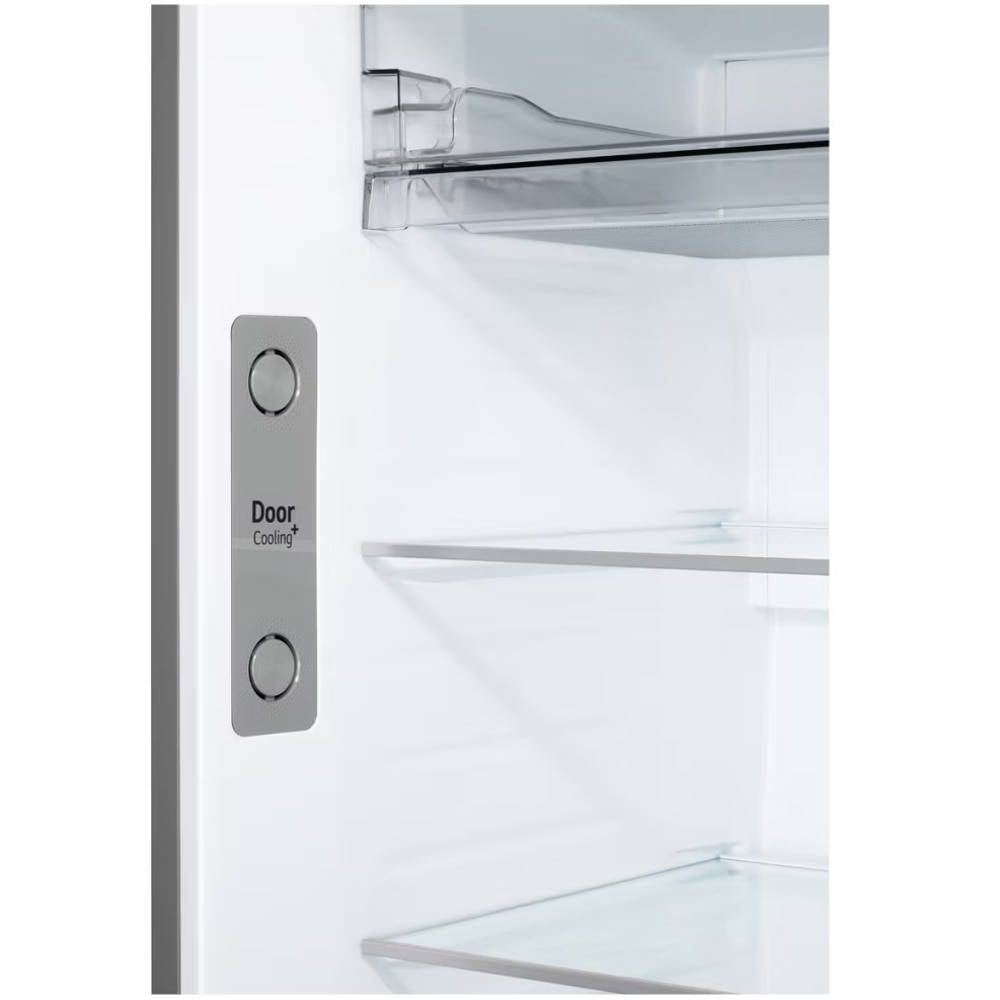 Frigider cu doua usi LG GTFV61PYBQD, No Frost, 609 l, H 186 cm, Clasa E, ThinQ, argintiu