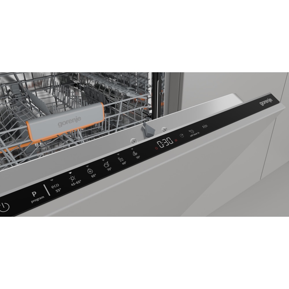 Masina de spalat vase incorporabila GORENJE GV642C65, 14 seturi, 6 programe, 60 cm, Clasa C, panou comanda negru