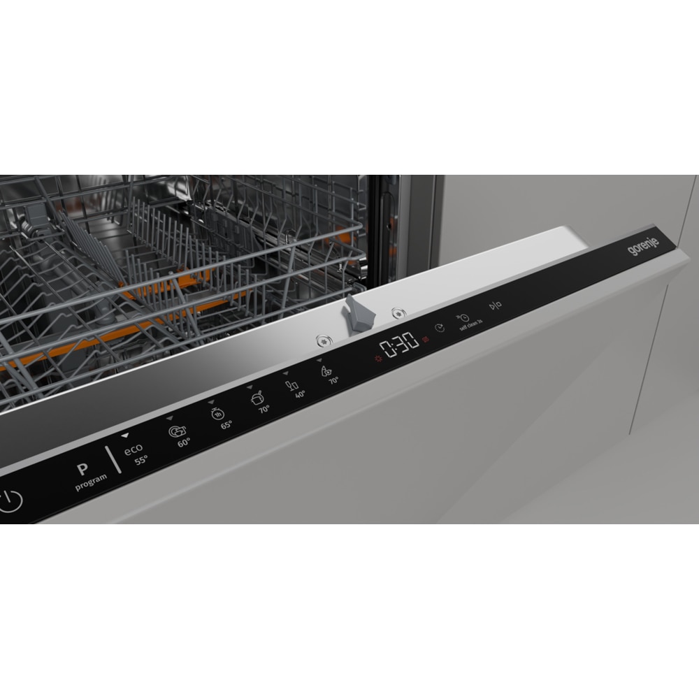 Masina de spalat vase incorporabila GORENJE GV642D65, 14 seturi, 6 programe, 60 cm, Clasa D, panou comanda negru