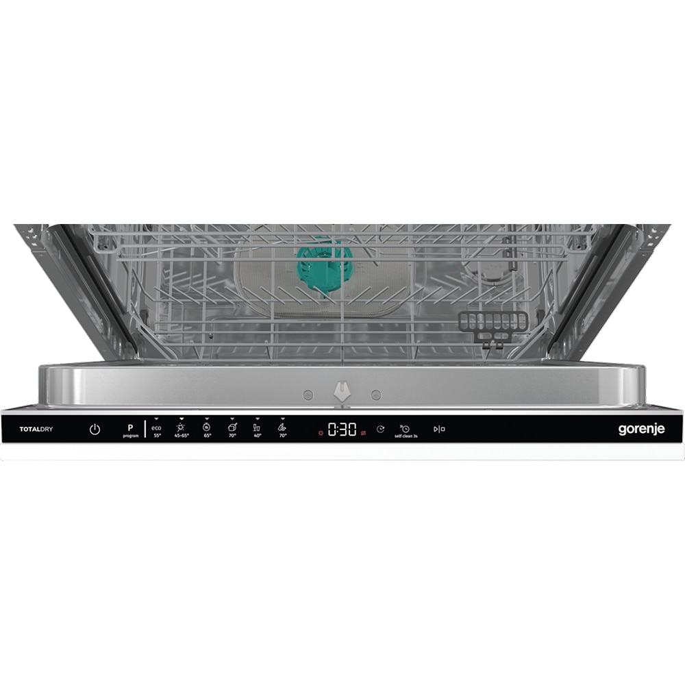 Masina de spalat vase incorporabila GORENJE GV643D90, 16 seturi, 6 programe, 60 cm, Clasa D, panou comanda negru