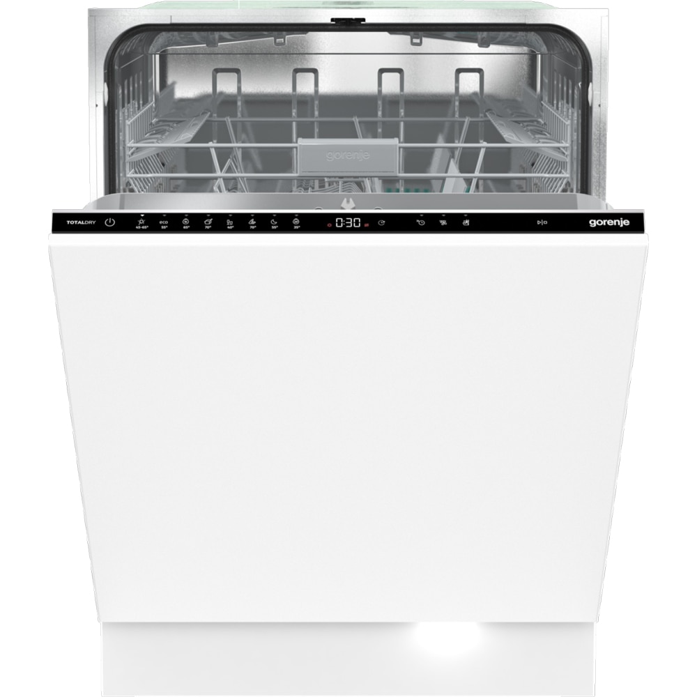 Masina de spalat vase incorporabila GORENJE GV662A60, 14 seturi, 8 programe, 60 cm, Clasa A, panou comanda negru