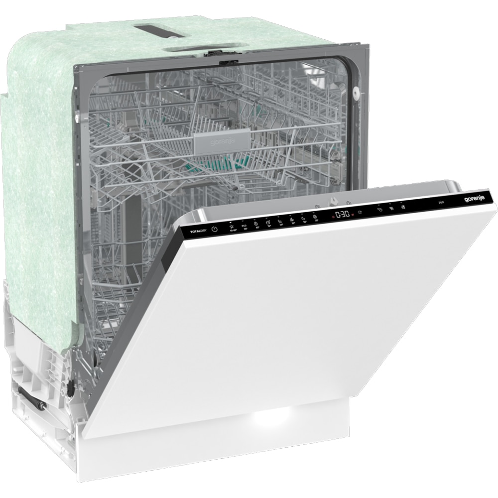 Masina de spalat vase incorporabila GORENJE GV662A60, 14 seturi, 8 programe, 60 cm, Clasa A, panou comanda negru