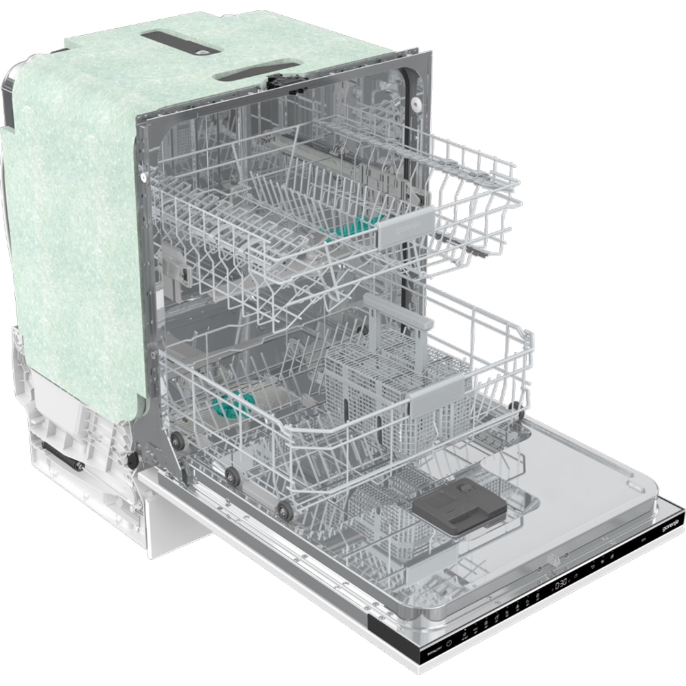 Masina de spalat vase incorporabila GORENJE GV662A60, 14 seturi, 8 programe, 60 cm, Clasa A, panou comanda negru