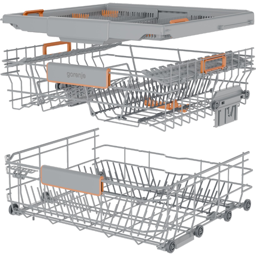 Masina de spalat vase incorporabila GORENJE GV673B65, 16 seturi, 7 programe, 60 cm, Clasa B, panou comanda negru
